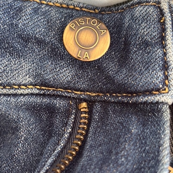 Pistola Teagan Front Slip High-Rise Vented Slim Jeans , sz 27 - Picture 9 of 11